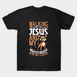 Jesus and dog - Carolina Dog T-Shirt